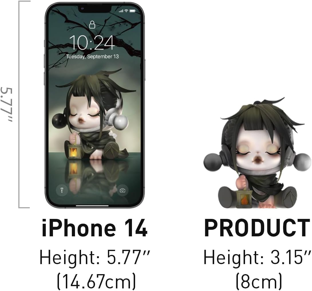 POP MART SKULLPANDA The Ink Plum Blossom Series Figures, 12PCs SKULLPANDA Blind Box Figures, Random Design Action Figures Collectible Toys Home Decorations, Holiday Birthday Gifts, Whole Set