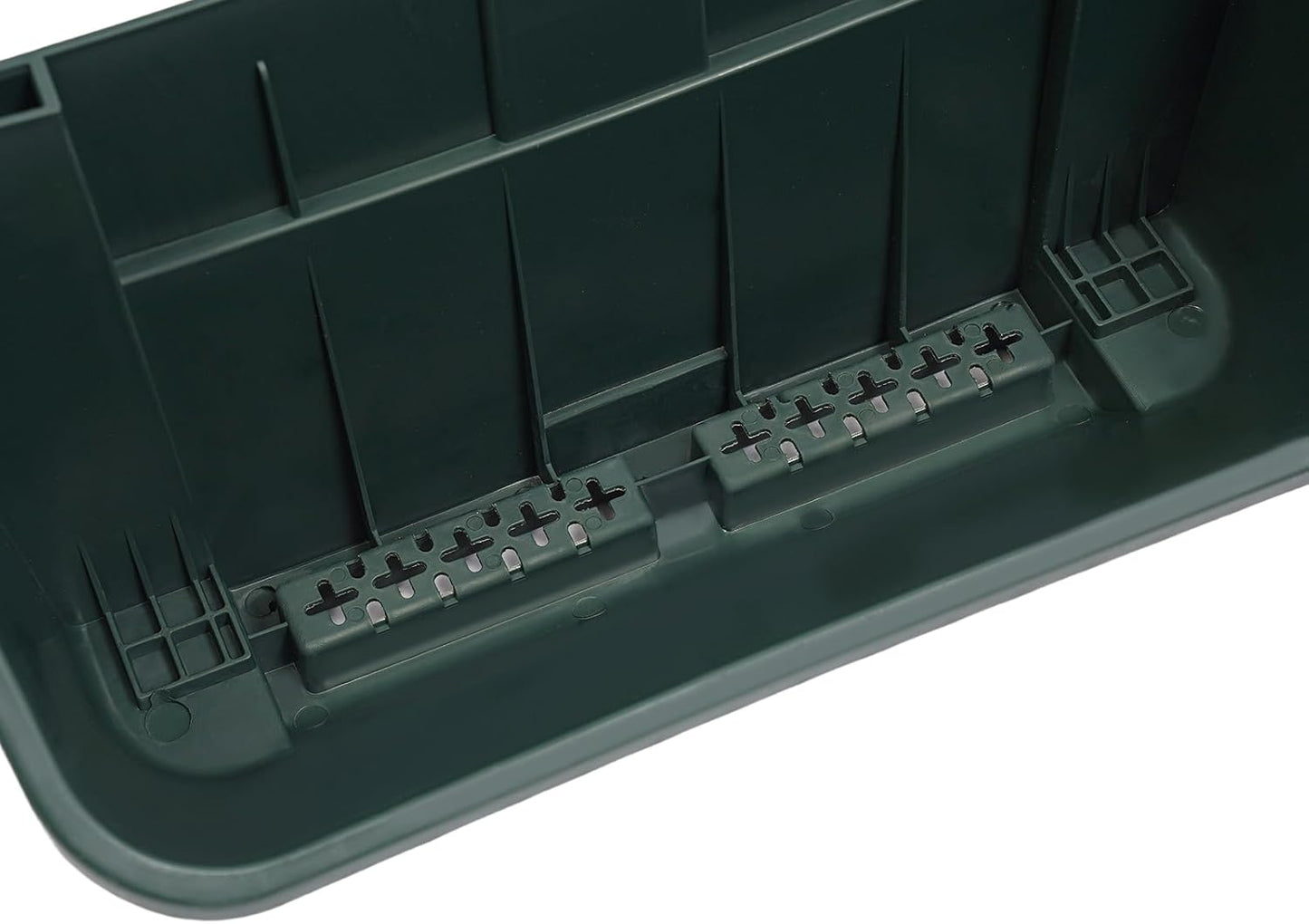 18Pcs Vertical Wall Planter, 13 inch Wall Mounted Garden Planters, Plastic Wall Hanging Planter with Drainage Holes, Wall Planters for Patio Outdoor Decor, Balcony Plant Hanging Flowerpot (Green)