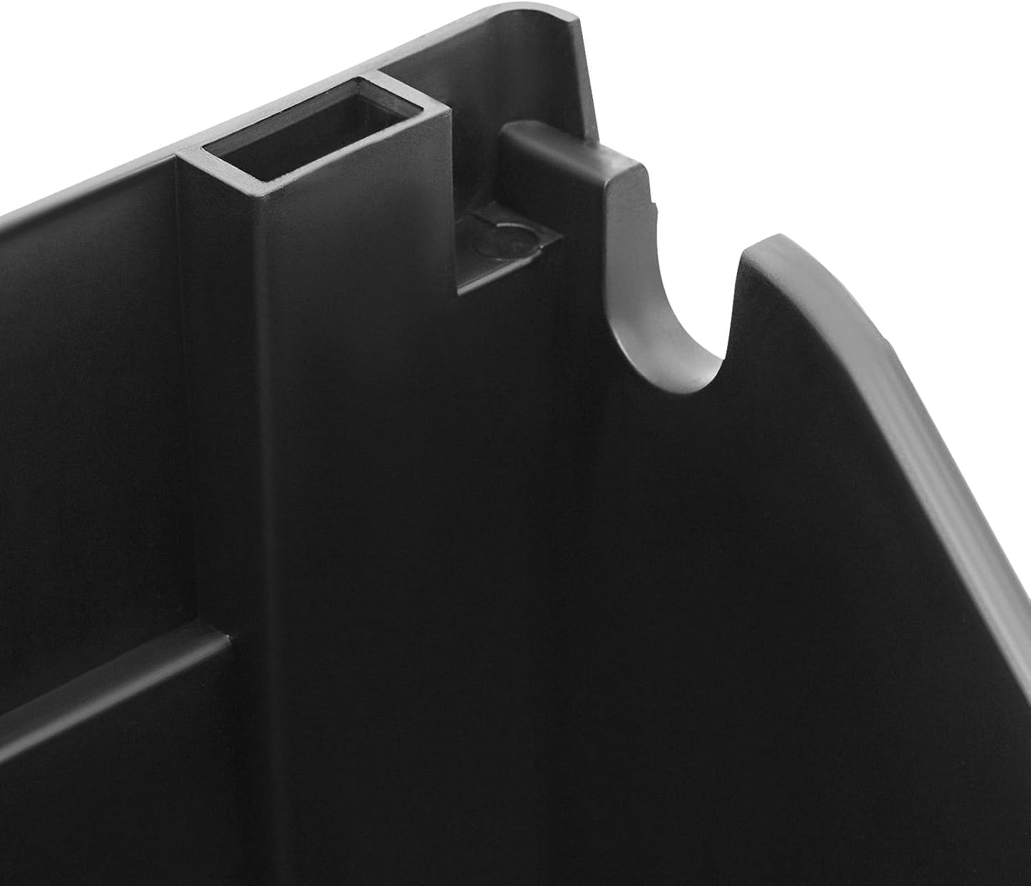 24PCS Vertical Wall Planter, 13 inch Wall Mounted Garden Planters, Plastic Wall Hanging Planter with Drainage Holes, Wall Planters for Patio Outdoor Decor, Balcony Plant Hanging Flowerpot (Black)