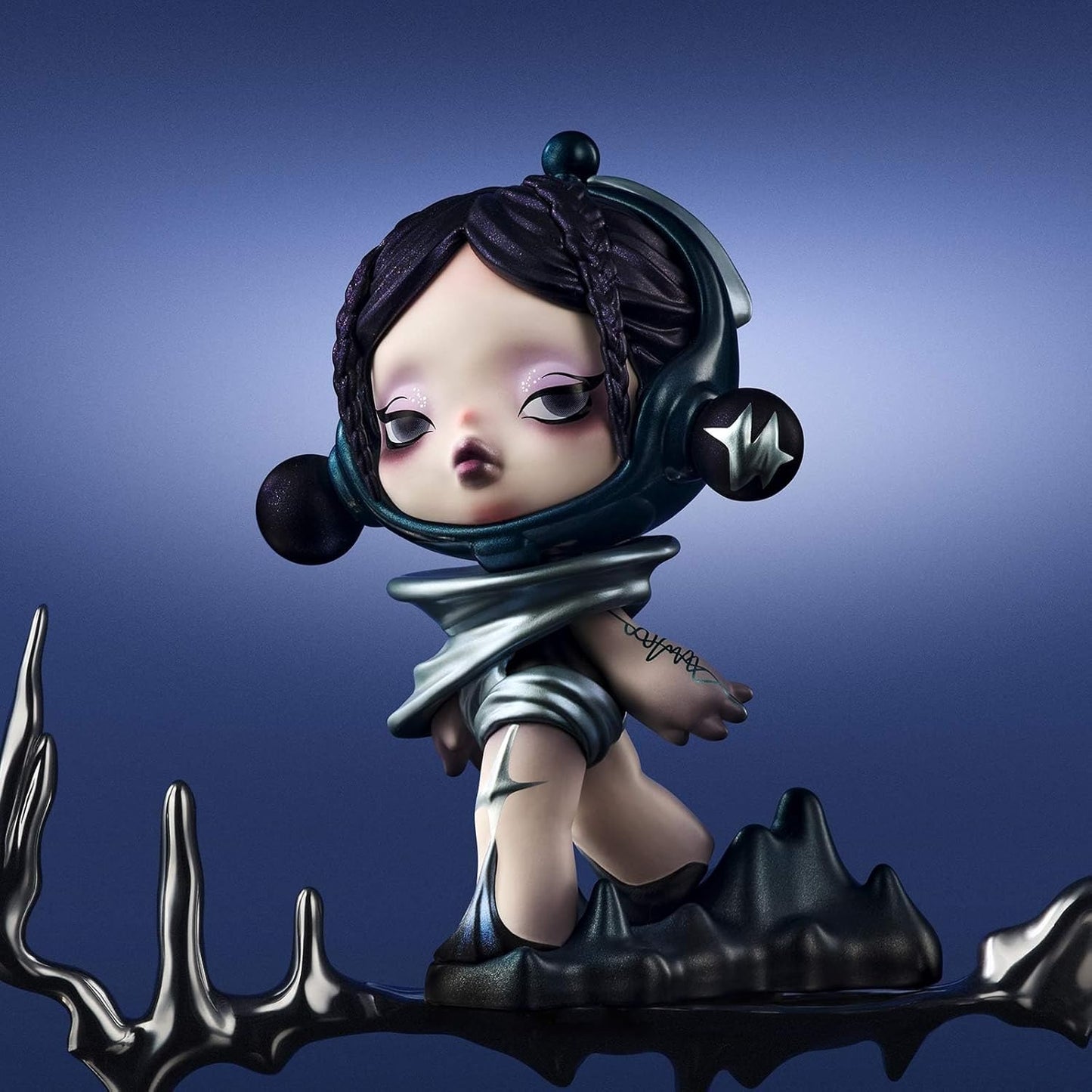 POP MART SKULLPANDA The Sound Series Figures, 12PCs SKULLPANDA Blind Box Figures, Random Design Action Figures Collectible Toys Home Decorations, Holiday Birthday Gifts, Whole Set