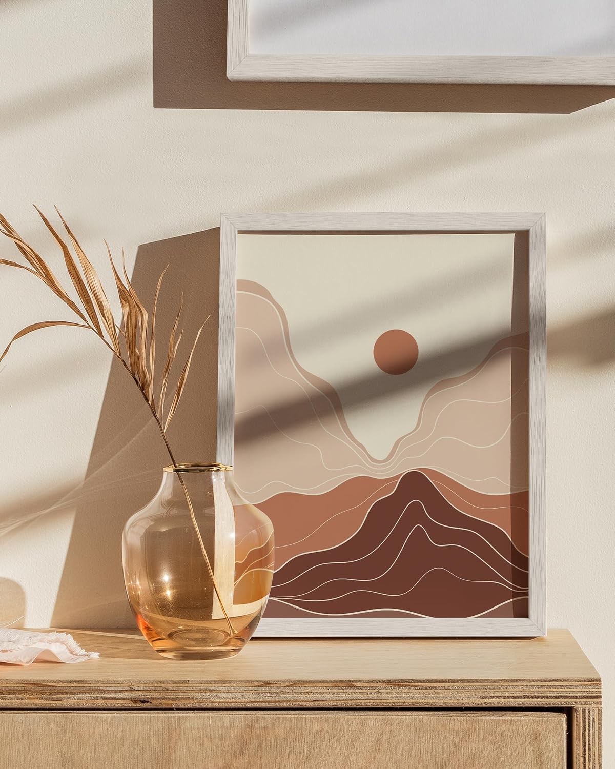 HAUS AND HUES White Oak Wood 8.5x11 Picture Frame - Modern Wood Wall Art Display - Lightweight 8.5x11 Certificate Frame - Ready-to-Hang Vertically & Horizontally for Art Prints, Photos, Posters