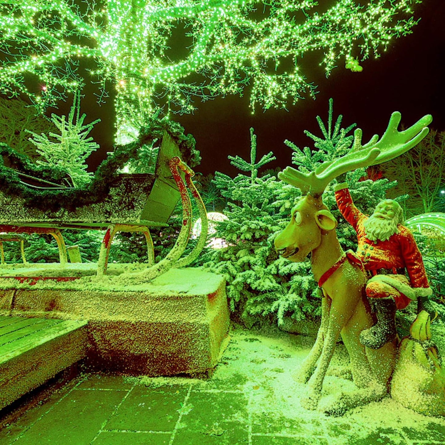 HOME LIGHTING 200 LED 66FT Christmas String Lights, St Patricks Day Fairy Lights with 8 Lighting Modes, String Mini Light Plug in for Indoor Outdoor Tree Garden Wedding Party Decoration, Green