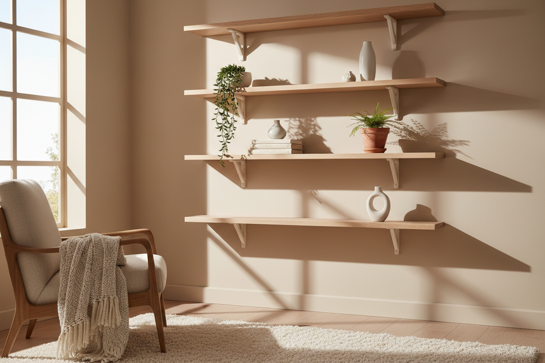 Complete Guide to Wall-Mounted Kitchen Shelves: Installation and Styling