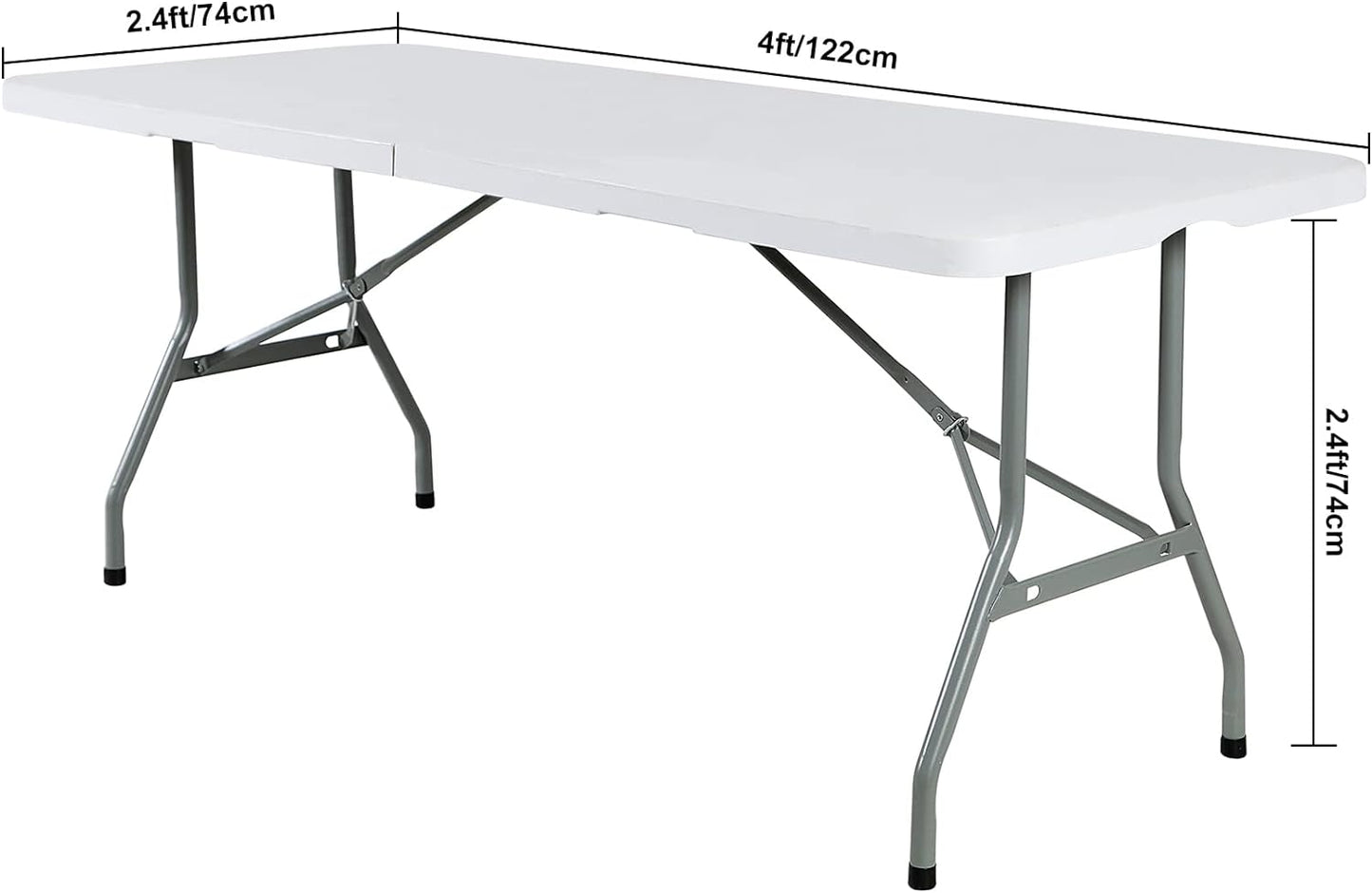 2Pack Spandex Waterproof Table Covers 4ft，Spandex 4ft Waterproof Table Cover for Party,Wedding, Banquet, and Events(Gold)