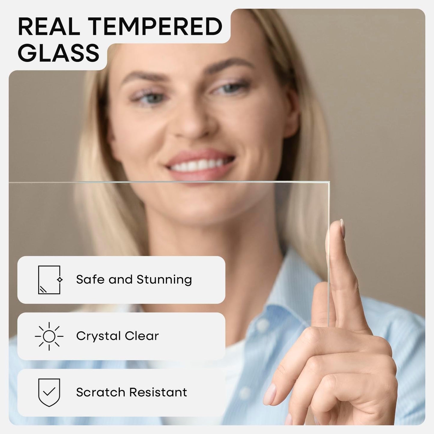 Homeforia 8 x 10 Wood Picture Frame, High End Natural Oak 8x10 Light Wooden Frames with Mat 5x7 inch Photo, 8 x 10 Frame Matted to 5 x 7 Art, Wall or Tabletop Frame, Tempered Glass, Wall Kit, Set of 1