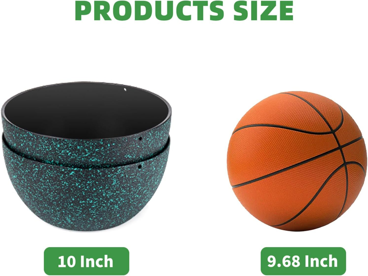 10 inch Hanging Planters for Indoor Plants, 2 Pack Planters for Outdoor Plants with Drainage Holes and Chain, Round Plastic Hanging Baskets, Hanging Flower Pots for Balcony Garden Decor-Black Speckle