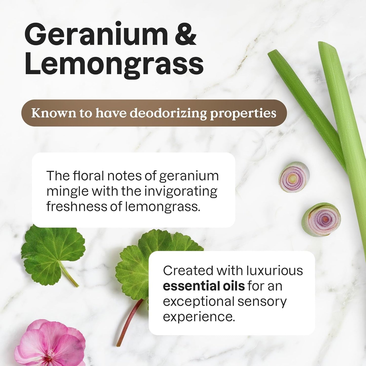 ATTITUDE Liquid Fabric Softener, Natural Origin Ingredients, For White and Colored Clothing, Deodorizes, Gentle on Delicate skin, Infused With Essential Oils, Geranium & Lemongrass, 38 Loads, 32 Fl Oz