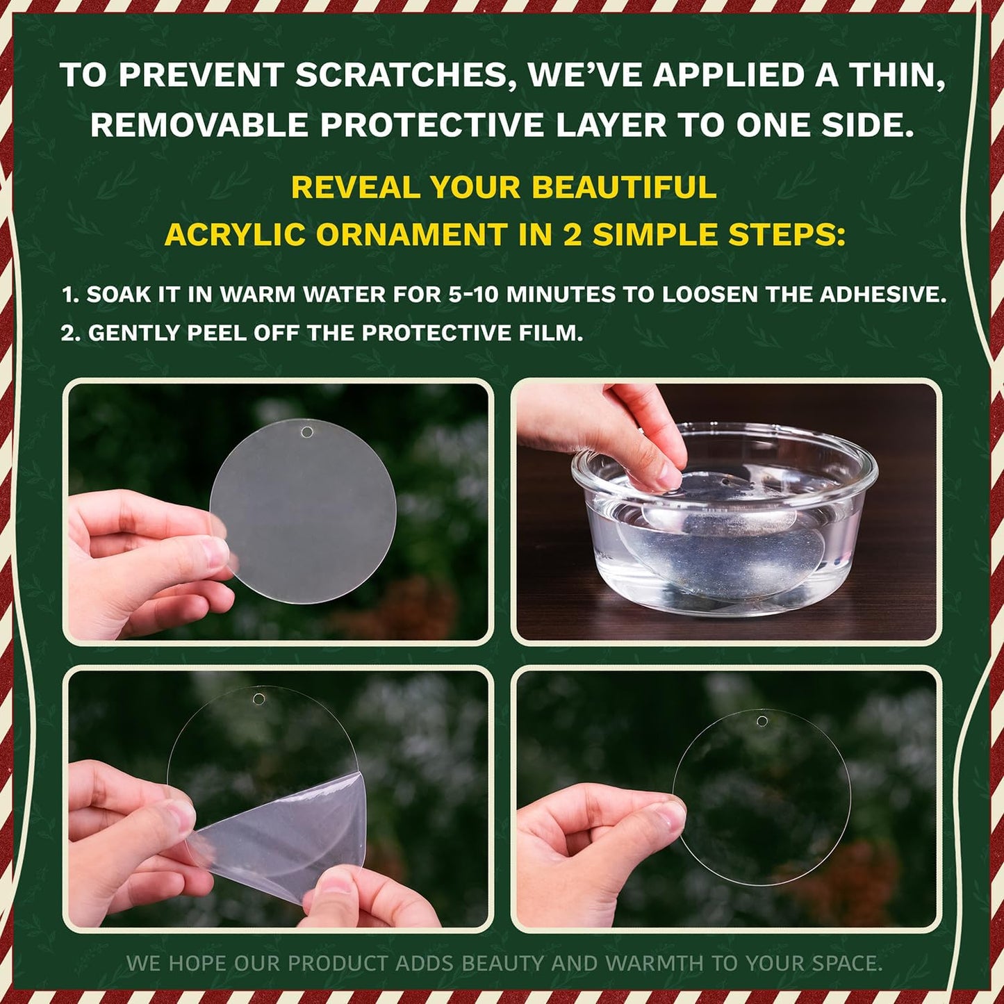 HEXMOZ Coworker Ornament - Christmas Coworkers Gifts for Work Besties, Work Friends - White Elephant, Funny Secret Santa Office Ideas for Women, Men - Acrylic Ornament 2025 Decoration