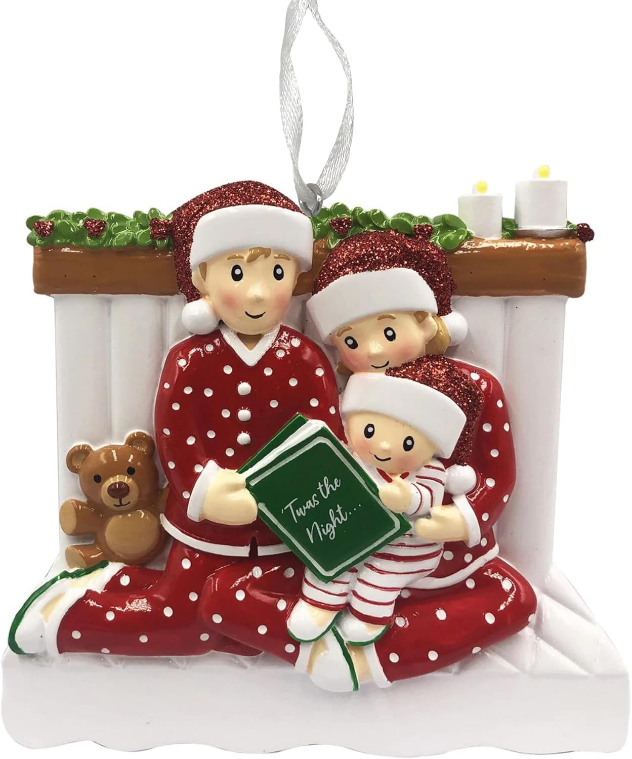 2025 Family Christmas Ornament – Personalized Ornament for Families – Custom Family Ornament – Holiday Tree Decoration Keepsake Gift (Family of 3)