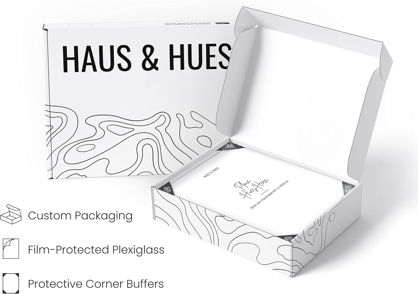 HAUS AND HUES 8.5x11 White Metal Picture Frames - Features Premium Aluminum, Shatterproof Plexiglass - Perfect for Diplomas, Documents, Certificates (8.5x11 in, White, Set of 6)