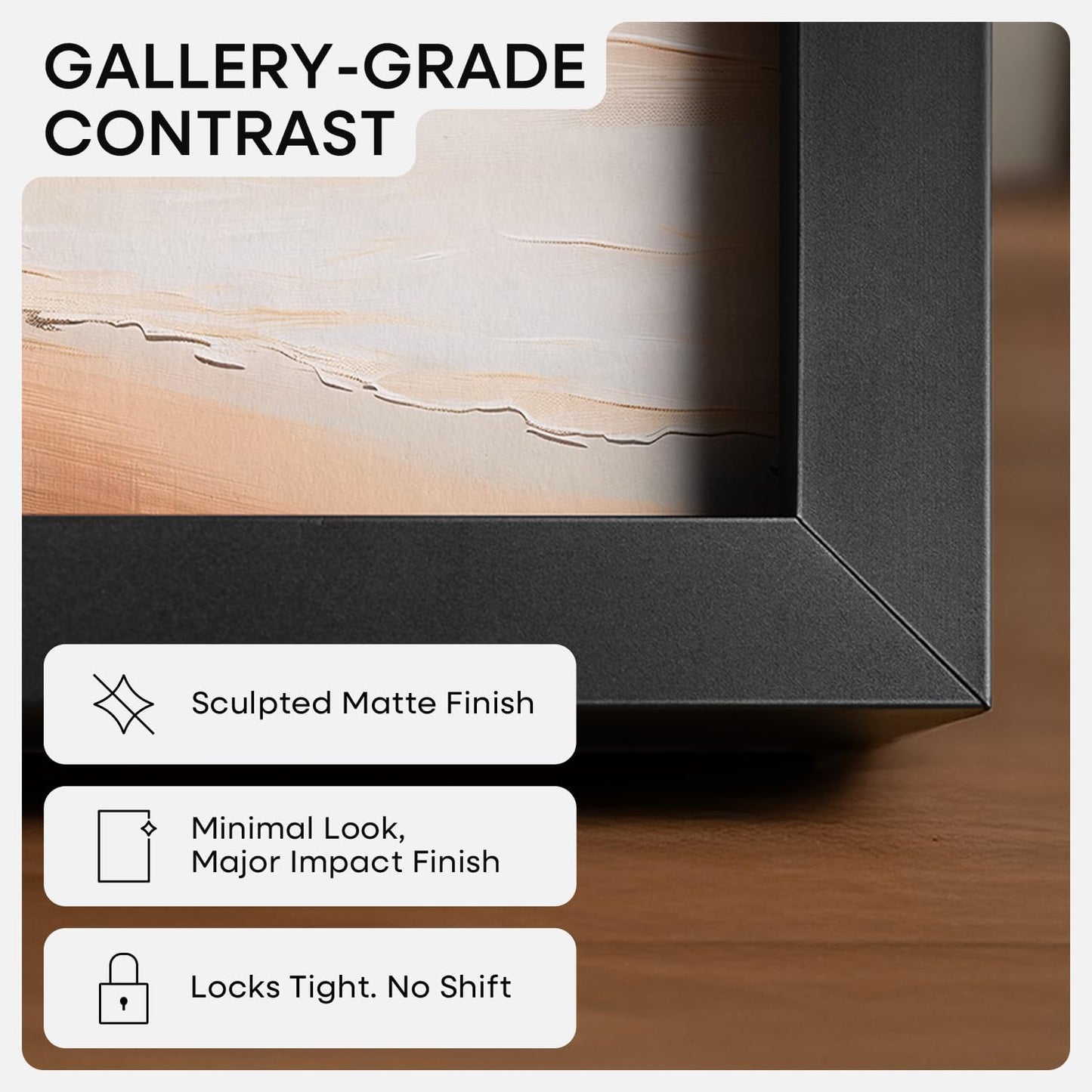 Homeforia 16 x 20 Picture Frame Black, High End Metal 11x14 Matted for 16x20 Frame, 16 x 20 Black Poster Frame with Mat 11 x 14 inch Photo, 20x16 Thin Hanging Frame, Tempered Glass, Wall Kit, Set of 1