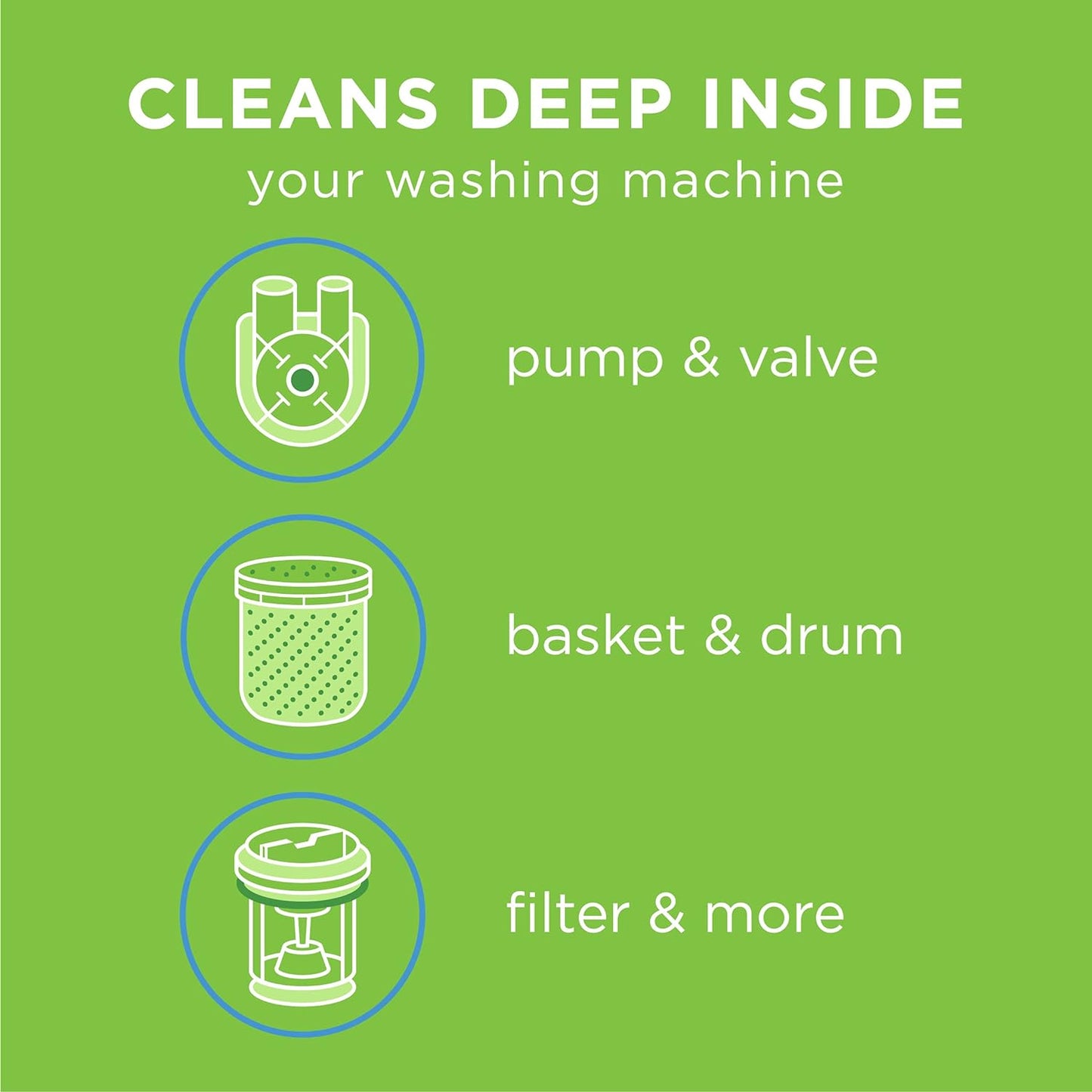 Affresh Washing Machine Cleaner, Cleans Front Load and Top Load Washers, Including HE, 5 Tablets