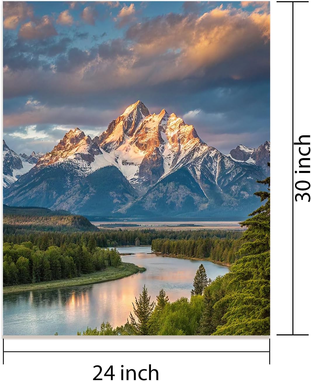 GZZFXXD Personalized Custom 24''x30'' Canvas Prints with Your Photo/your Image Large Wallart Wall Decor for Bedroom Dining room Living room Children's room(Unframed)