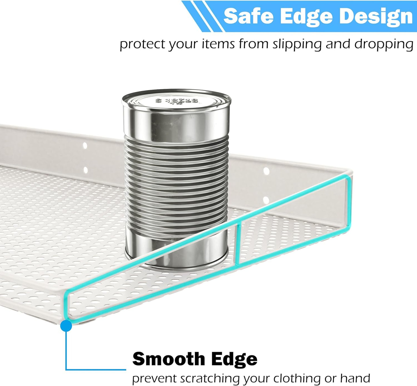 RedCall Heavy-Duty Wall Shelf, 2 Pack Garage Shelf, 23.5" x 12" Large Wall Mounted Shelves for Garage, Laundry Room, Closet, Holds Up to 75 Lbs