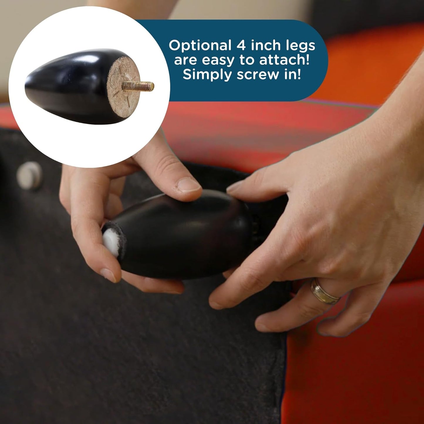 Children's Factory As We Grow Chair and Couch, Flexible Seating for Daycare or Preschool, Kids Reading Couch, Playroom Furniture, Red