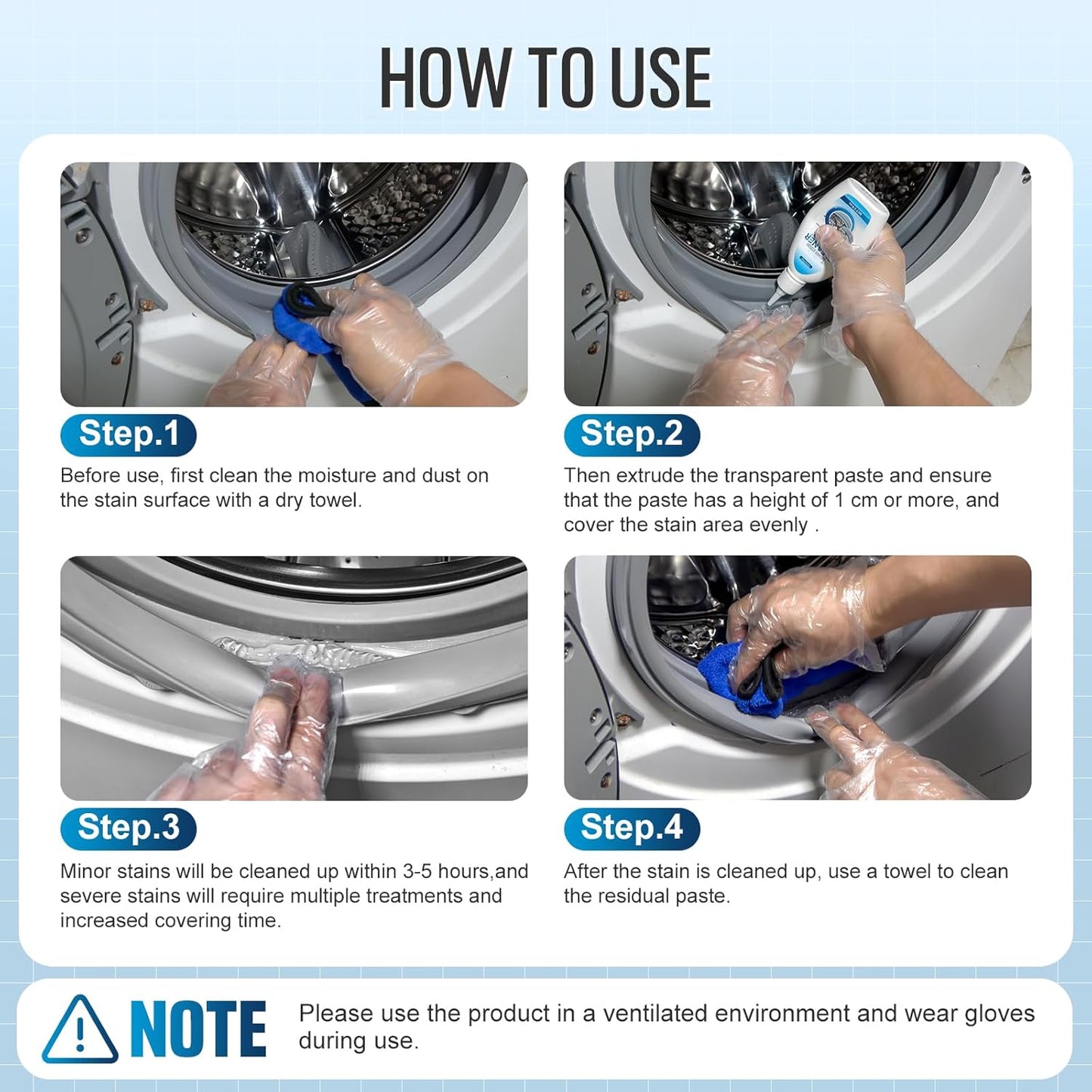 Home Cleaner Gel, Cleaner for Washing Machine, Refrigerator Strips, Household Shower, Kitchen Sinks, Walls, Tiles, Bathrooms- 20 fl oz