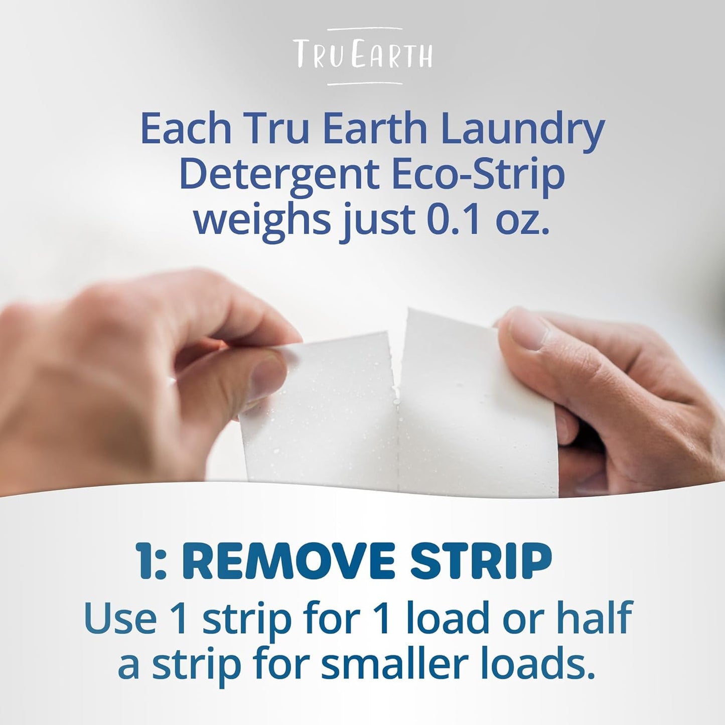 Tru Earth Platinum - Heavy Duty Laundry Detergent Sheets - Up to 128 Loads (64 Count), Lilac Breeze Scent - Ultra-Concentrated Strips Formula - Eco-Friendly Travel Laundry Sheets