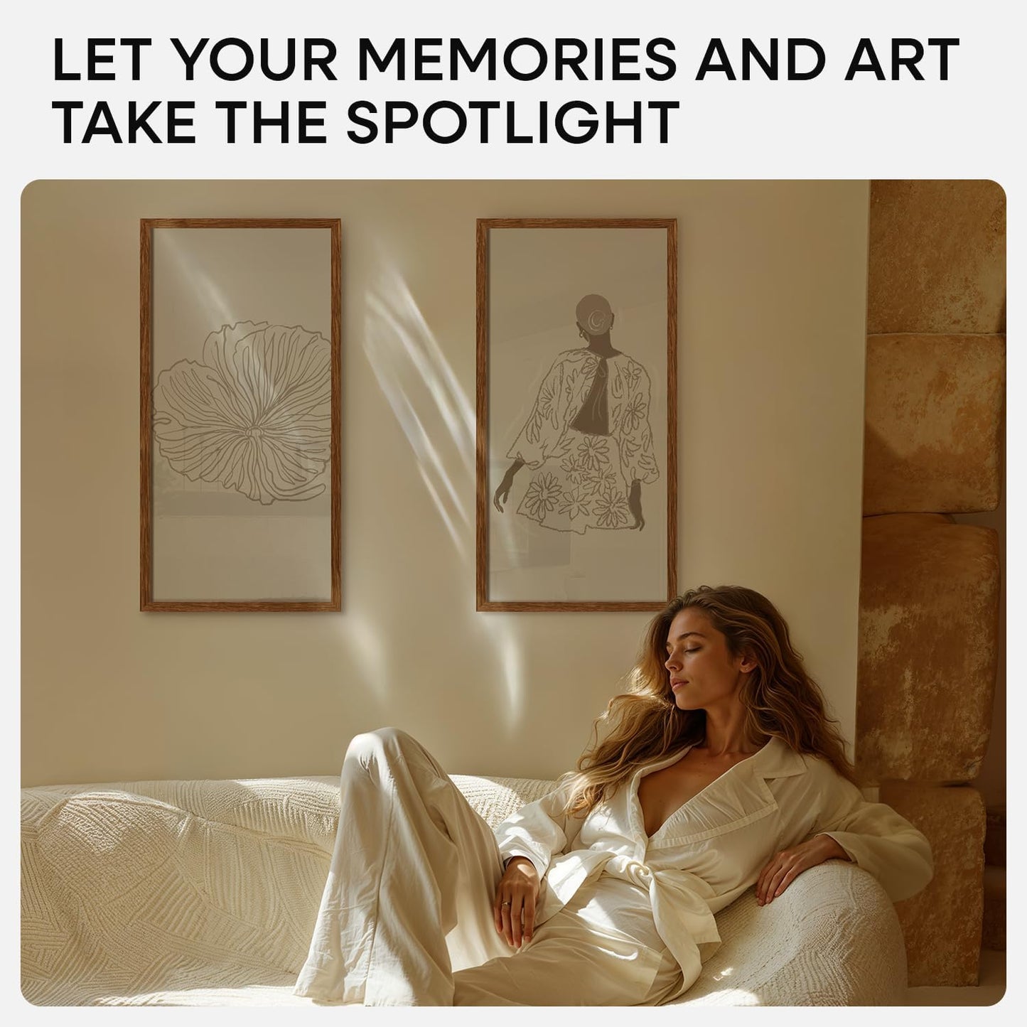 Homeforia 11x22 Newspaper Frame Brown, High End Dark Oak 11 x 22 Picture Frame Wood without Mat, 22x11 Wooden Walnut Poster Frames for Wall, 11 by 22 Display Frames, Tempered Glass, Wall Kit, Set of 1