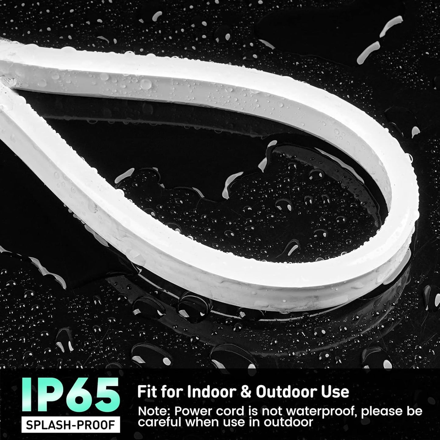 GZBtech Flexible LED Neon Rope Lights 82FT,AC 110-120V Waterproof Strip Light, 120 LEDs/M Cuttable Connectable Neon Lighting for Indoor Outdoor Home Decor/Commercial Building Use-Cold White 25M