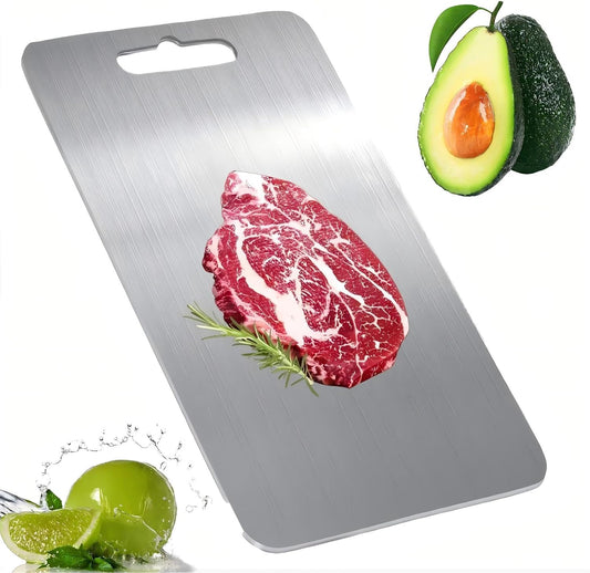 Titanium Cutting Board, 100% Pure Titanium Cutting Boards for Kitchen, Double Sided Food-Grade Chopping Board - Dishwasher Safe Easy to Clean (12"L x 9"W)