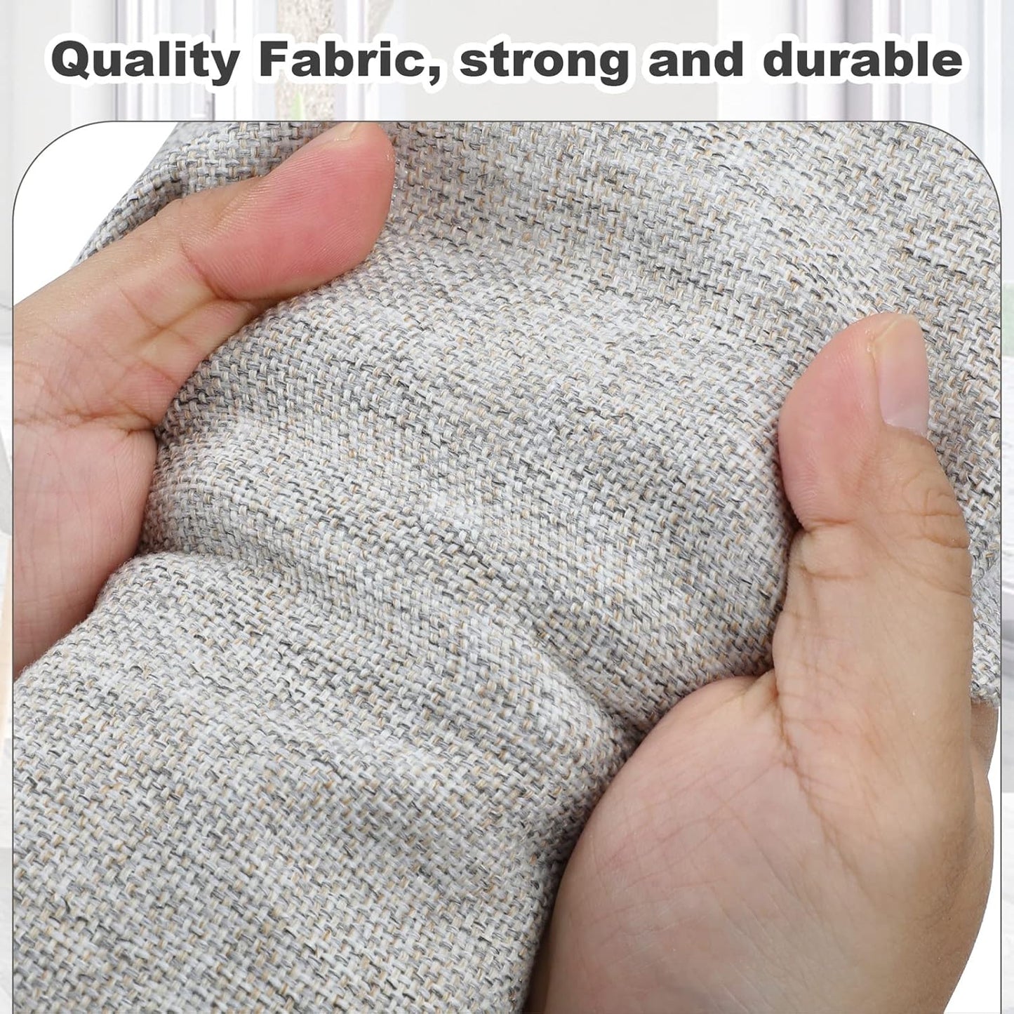 75 Quarts Extra Large Decorative Storage Bins with Lids, 3 Packs Beige Collapsible Storage Bins with Lids, Stackable Storage Bins Decorative Box Storage With Lid Extra Large