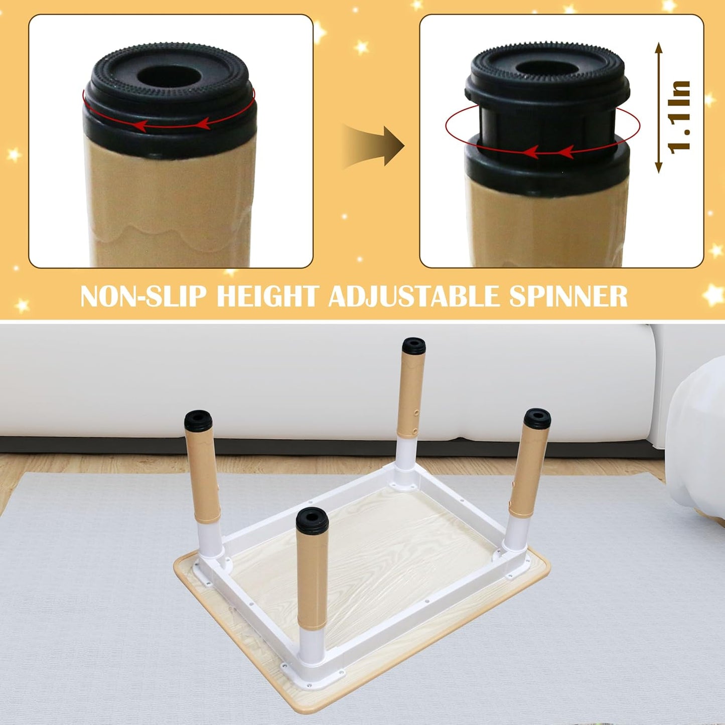 Kids Table and 4 Chairs Set with Graffiti Desktop, Toddler Furniture Set, Non-Slip, Table Children Study Desk, Dining Table, Height Adjustable Desk, Painting Desktop for Kids (31.5x23.6Inch)