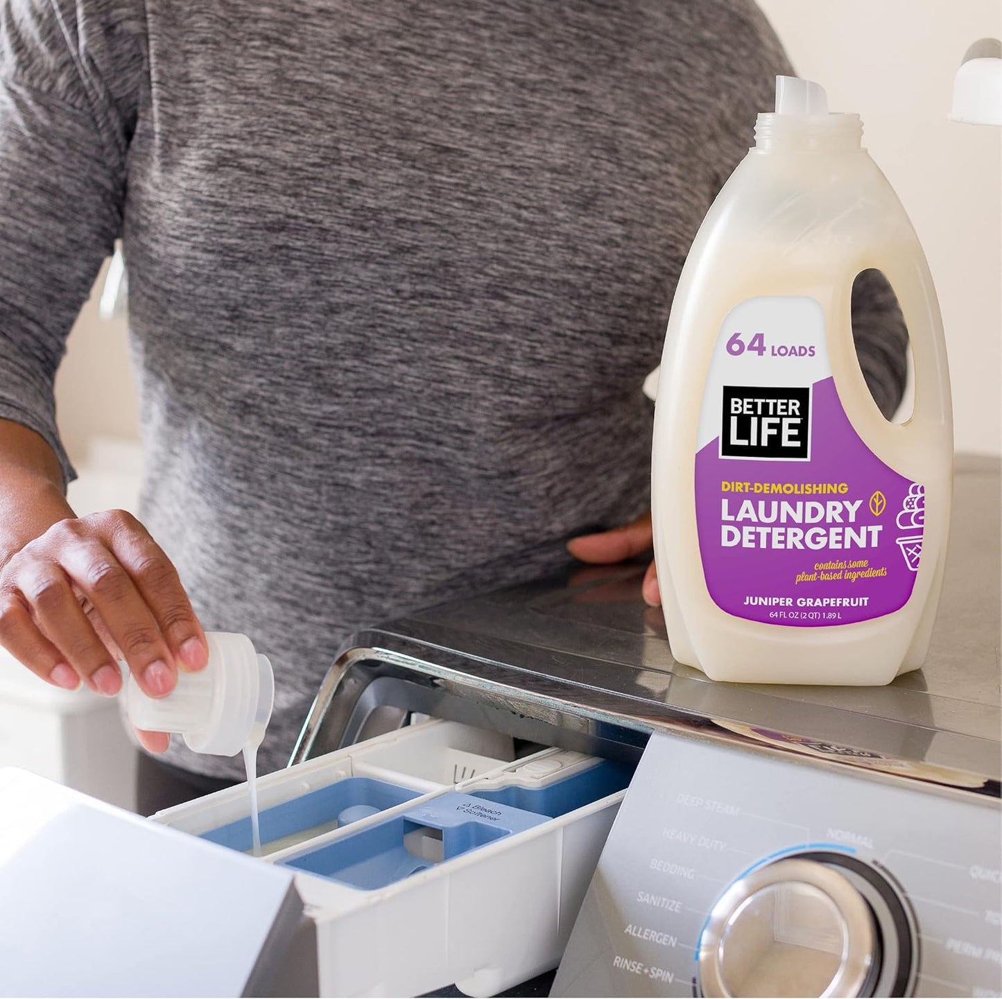 Better Life Natural Concentrated Laundry DetergeJuniper Grapefruit, 64 loads