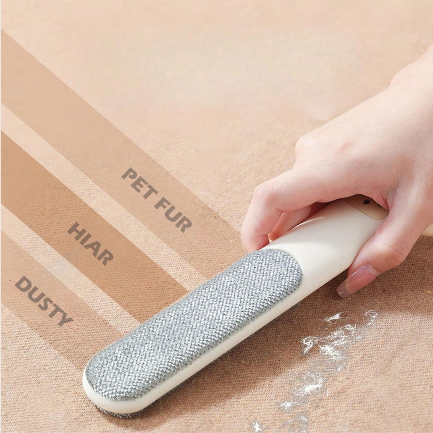 Lint Remover for Travelling, Mini Hair Remover for Clothes, Dog Cats Hair Remover, Mini Lint Brush, Better Than Lint Roller, Fur Cleaning Brush C (Yellow)