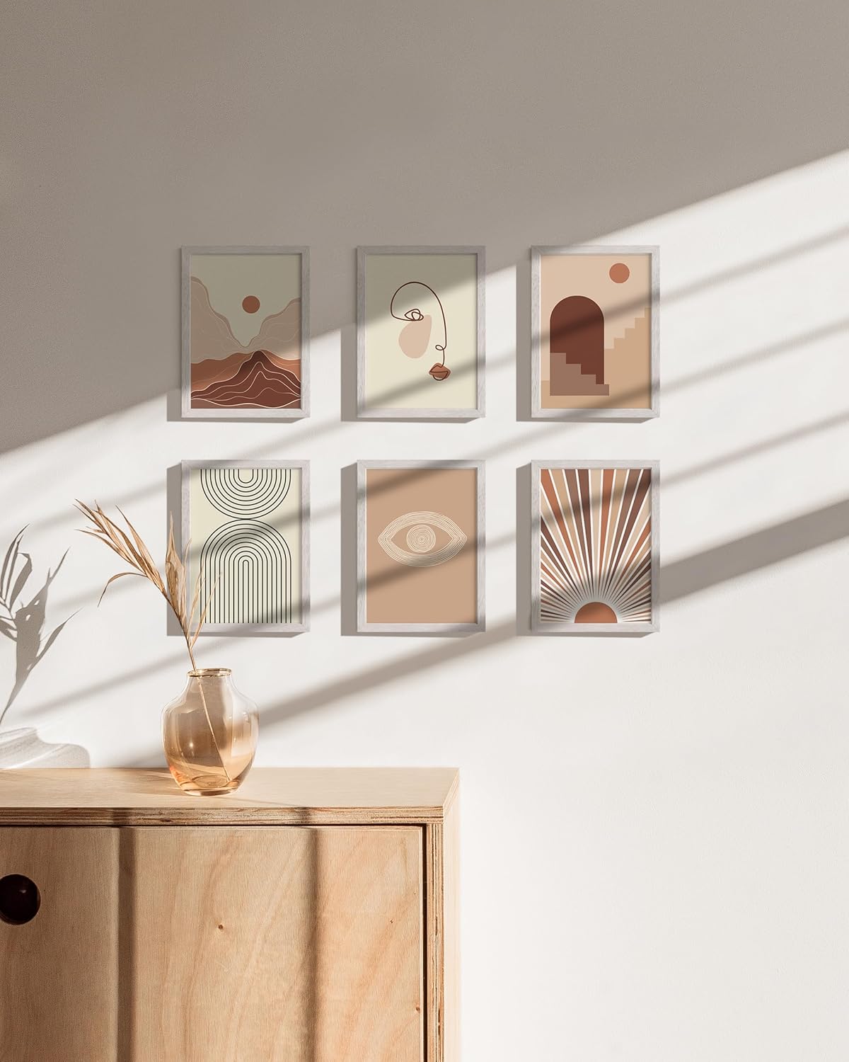 Haus and Hues 5x7 Natural White Wood Photo Frame Set of 25 - Mini Picture Frames Bulk Gallery Set - Premium Bulk Picture Frames 5x7 for Stylish Photo Gallery Wall Frame Set - Ideal for Home & Office