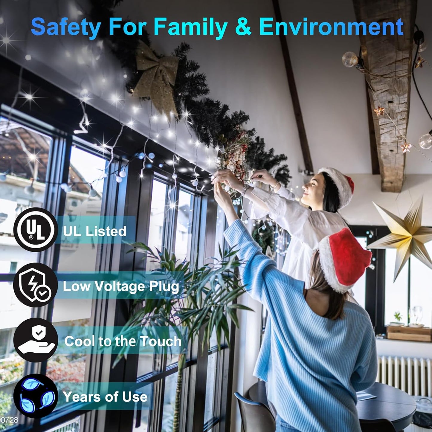 1620 LED Christmas Outdoor Lights with 360 Drops, 164ft Hanging Curtain Lights with 8 Modes Timer & Memory, Waterproof Christmas Fairy Lighs for House Roof Holiday Wedding Christmas Decor (Cool White)