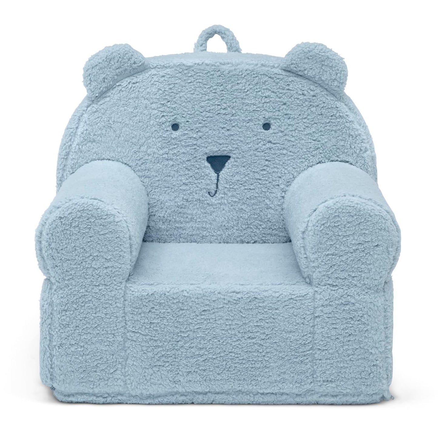 Delta Children babyGap Sherpa Bear Chair - Greenguard Gold Certified, Powder Blue